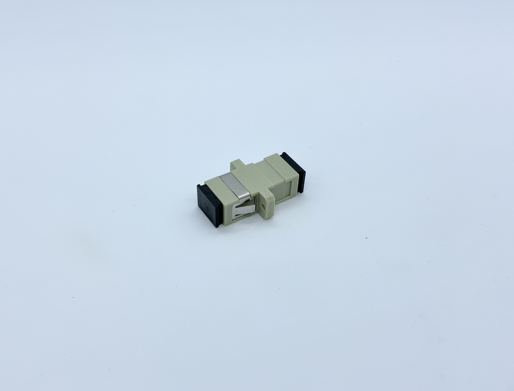 Adapter SC/UPC SX MM With Flange Beige