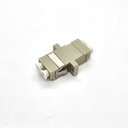 Adapter LC/UPC DX MM With Flange Beige
