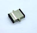Adapter SC/UPC DX MM With Flange Beige