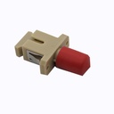 Hybridadapter SC/UPC ST/UPC SX MM  With Flange Beige red dustcap